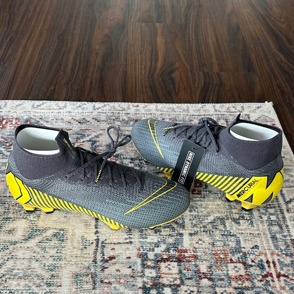 Nike Mercurial Men's Boots - Dark Gray and Bright Yellow. Brand New - Never Worn